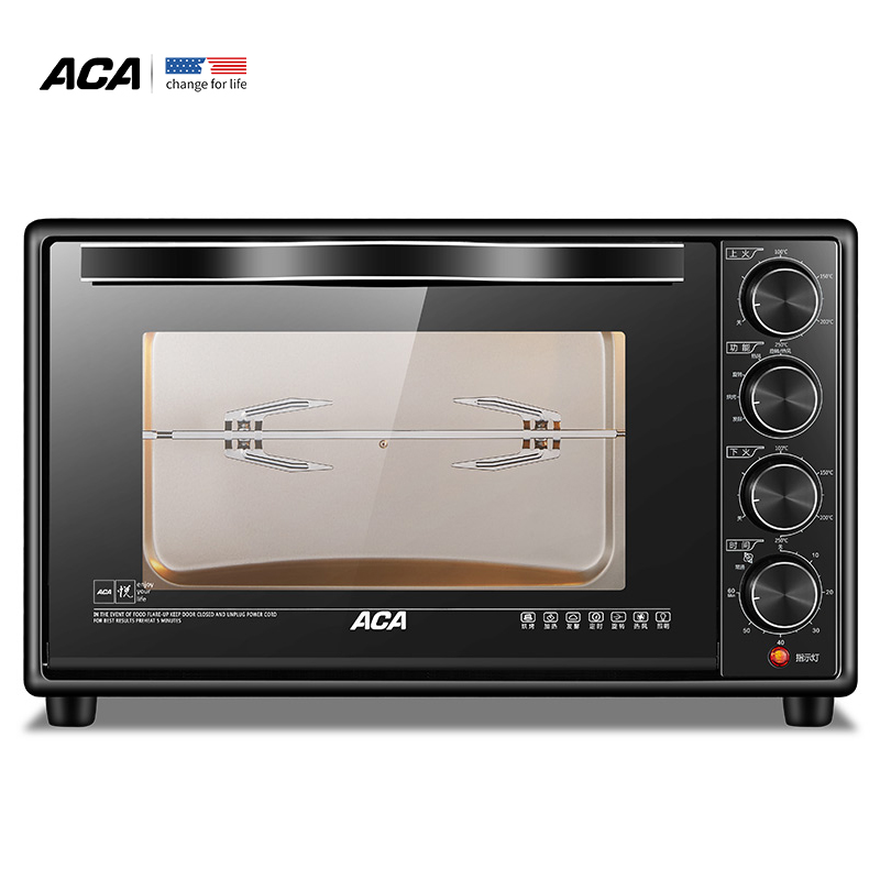 北美电器（ACA）电烤箱家用 38升 双层密封玻璃门 热风循环 低温发酵ATO-HY386