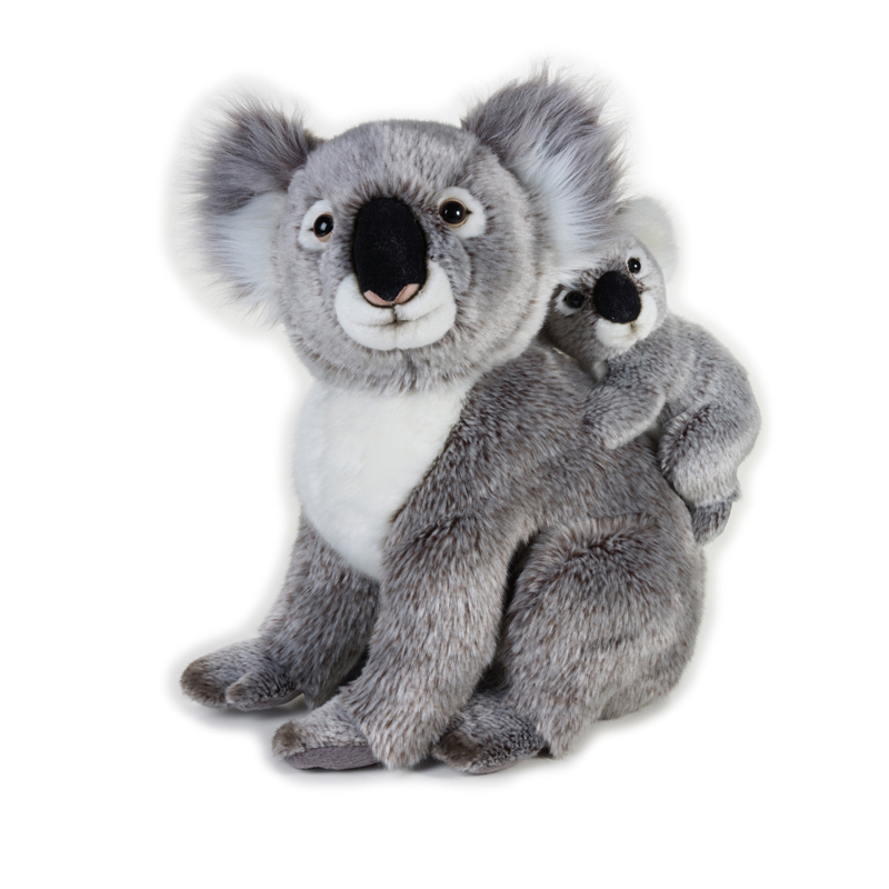  国家地理仿真动物世界玩偶澳洲系列考拉母子毛绒玩具公仔布娃娃抱枕生日礼物