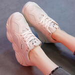 浩茗2019春夏季韩版时尚运动休闲鞋女跑步鞋女飞织小熊鞋女百搭潮流单鞋小白鞋学生鞋子女HWDH020 （米色）米色 37