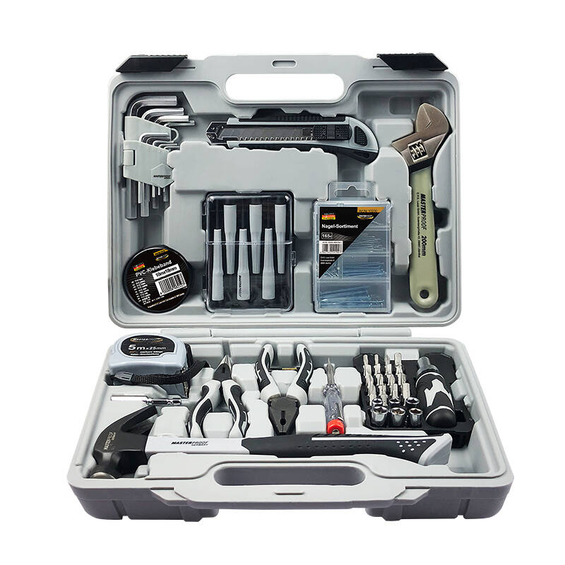 麦思德多功能工具箱套装 家用手动维修五金工具收纳箱40件套 68700