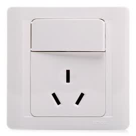 西蒙电气(simon) n51682b 16a三孔带开关空调插座 55系列86型开关插座