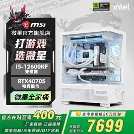 MSI全家桶i5 12600KF RTX4070S台式主机
