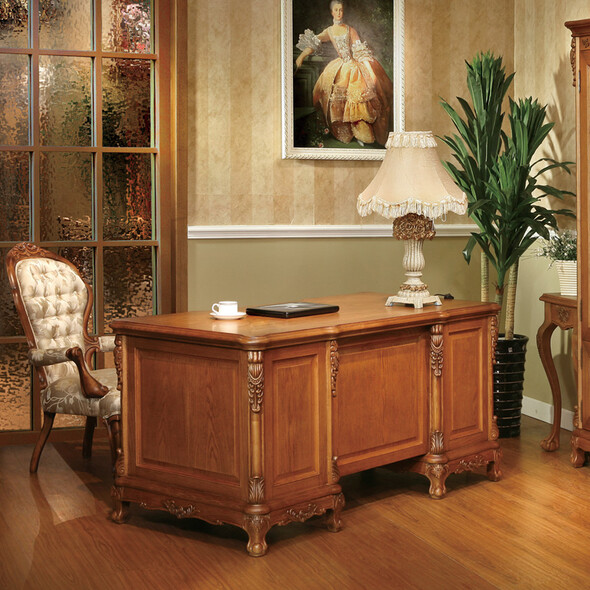 卡梅尔家具7109书柜 欧式实木书柜书柜 7109四门书柜 10656.