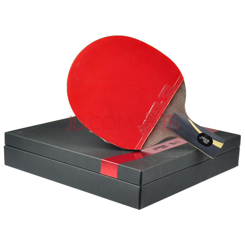 红双喜dhs乒乓球拍狂飙王狂飚王5层纯木弧圈快攻型(王励勤狂飙王)一只