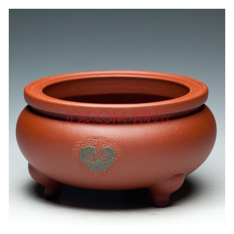 华盛和 紫砂香炉 过缨 清水泥 三脚香炉