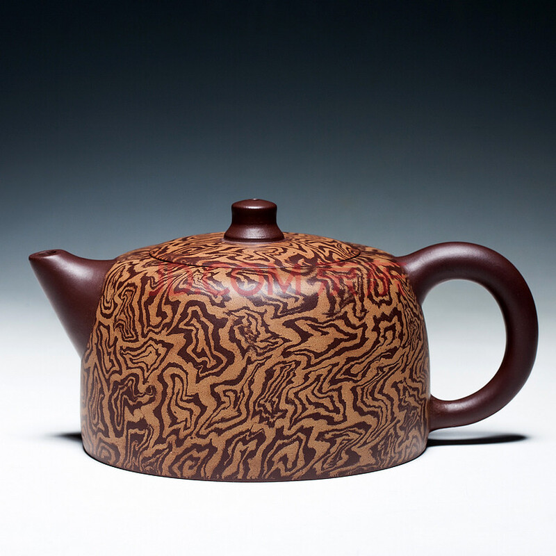 华盛和 紫砂壶 宜兴 手工壶 绞泥井栏 320cc 绞泥 茶具茶壶