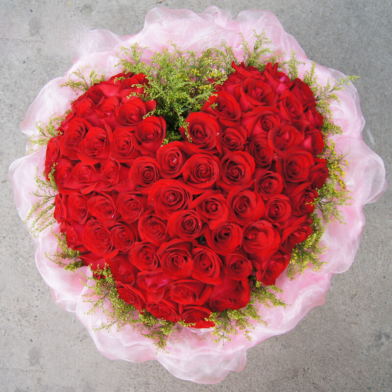 99朵红玫瑰 爱情送花 鲜花生日礼物 北京东城鲜花店 丰台鲜花 大兴