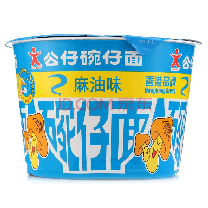 公仔面(doll) 麻油味公仔碗仔面 76g 桶装