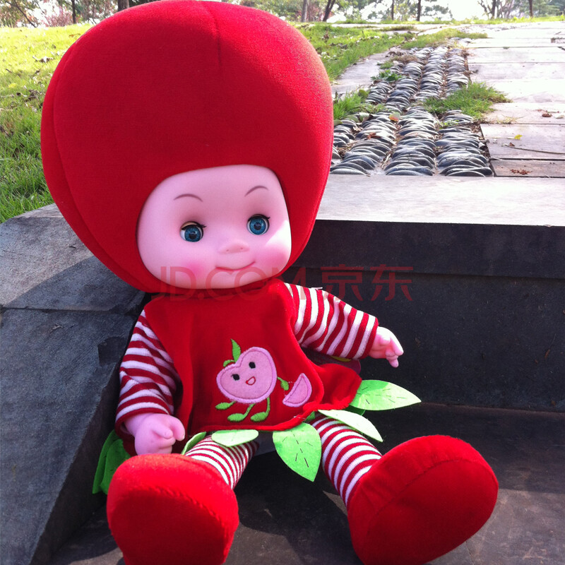 水果智能娃娃音乐布娃娃可爱洋娃娃玩具礼物智能会说话的芭比娃娃
