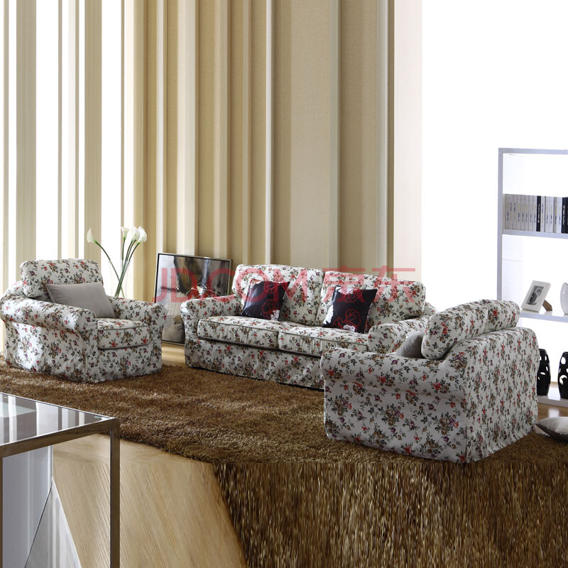 新悦 布艺沙发 b-02 碎花田园风