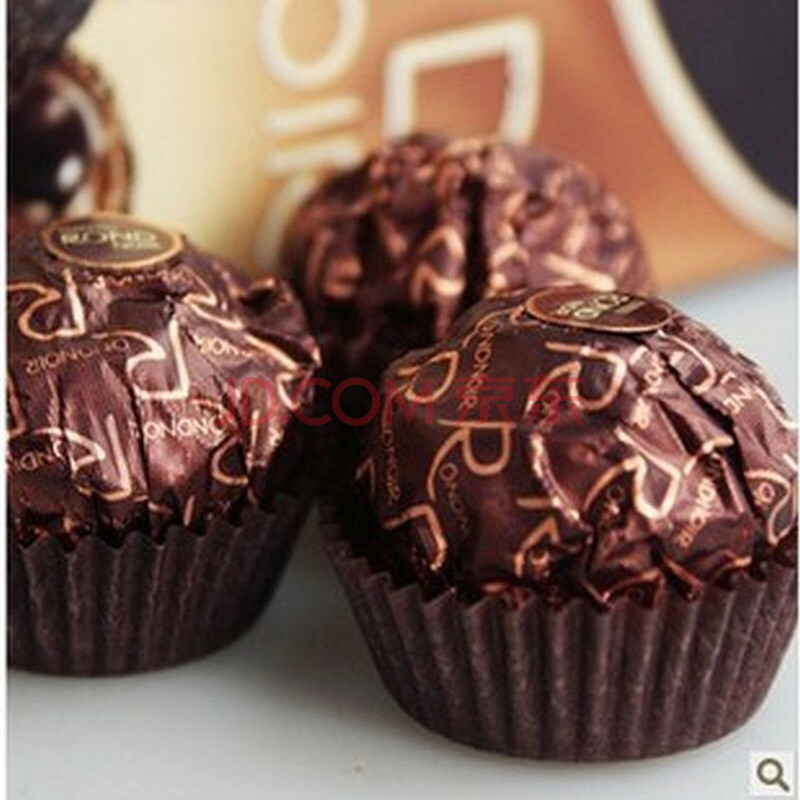 费列罗ferrero rocher 朗慕 黑莎t3 黑巧克力3粒装