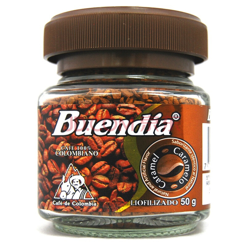 哥伦比亚进口 buendia博恩哥伦比亚冻干速溶咖啡(焦糖风味)50g
