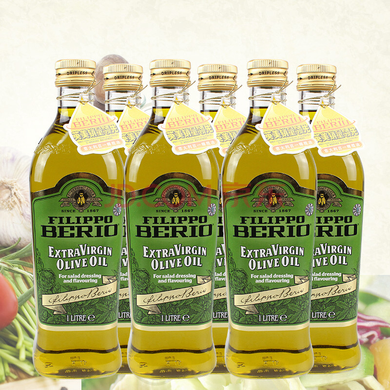 意大利进口 百一特级初榨冷榨橄榄油1l*6瓶 护肤/食用油 送礼佳品
