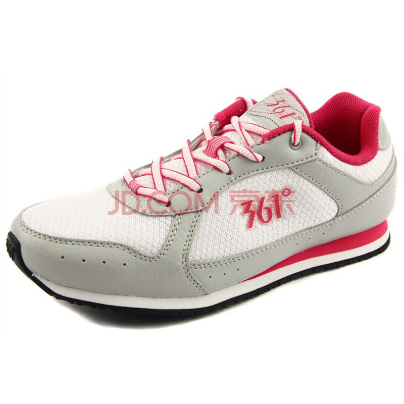 00 361度官方女子户外运动鞋透气耐磨防滑越野鞋 8233308 黑/浅红 37