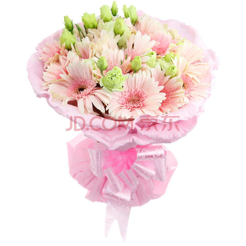 中礼鲜花速递 20支粉色太阳花 友情鲜花 情人节价2月8至2月16