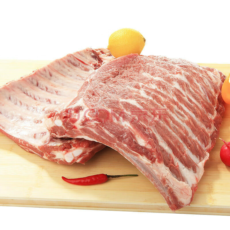 精选肋排500g*2袋农家现杀黑猪肉土猪肉新鲜猪排骨肋骨肋排猪小排