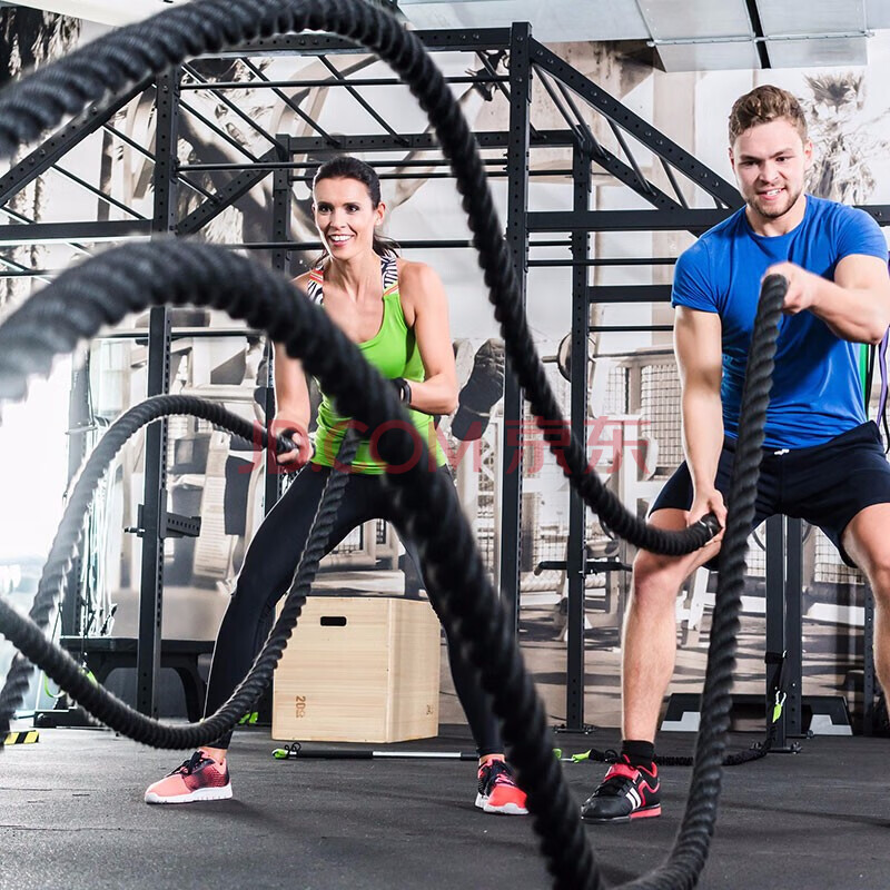 战绳健身粗绳子甩大绳家用格斗绳臂力绳攀爬体能训练肌肉爆发力量站术