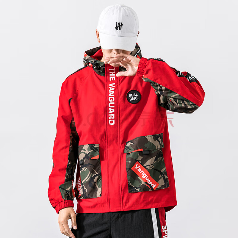 工装外套男装2020春秋夹克男士潮牌青少年休闲春装衣服男潮流帅气连帽