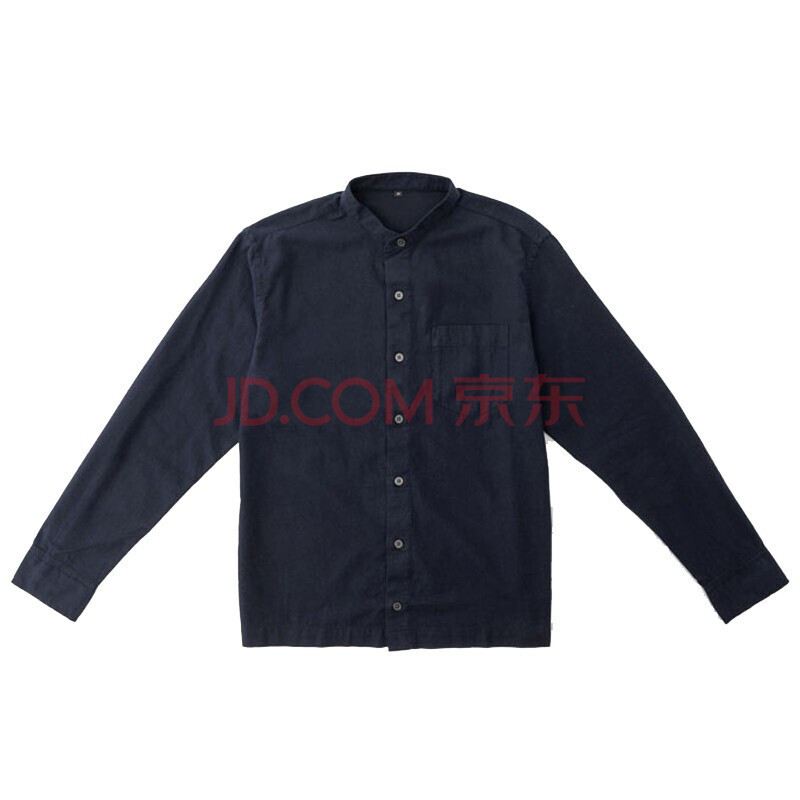 75元包邮  MUJI 无印良品 M9AC575 男士立领衬衫