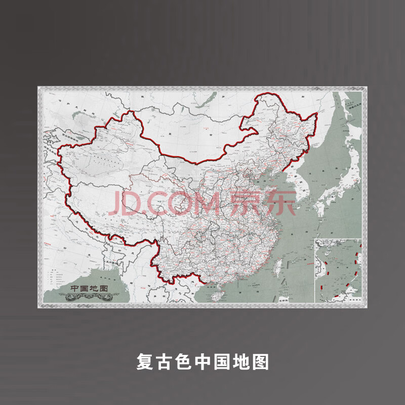 中国地图打印黑白图片
