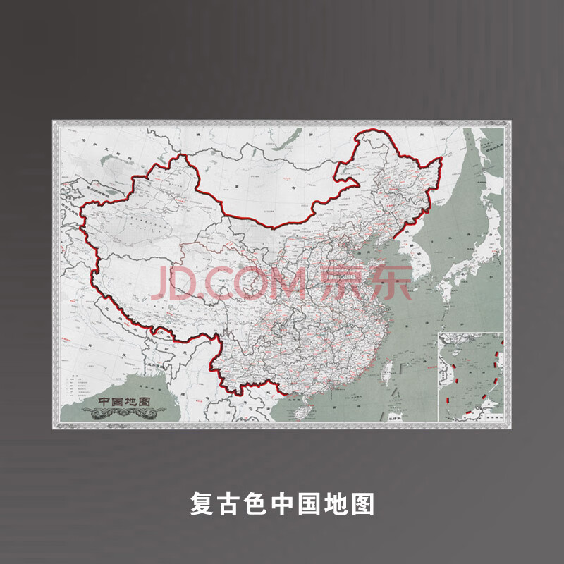 中国大地图y c01 140x95cm 只要画布(无框架无配件半成品)