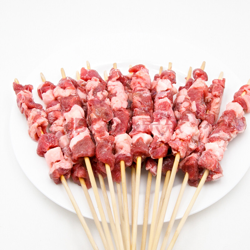 内蒙古羊肉串90串新鲜羊肉半成品生鲜手工现穿羊肉串烧烤食材