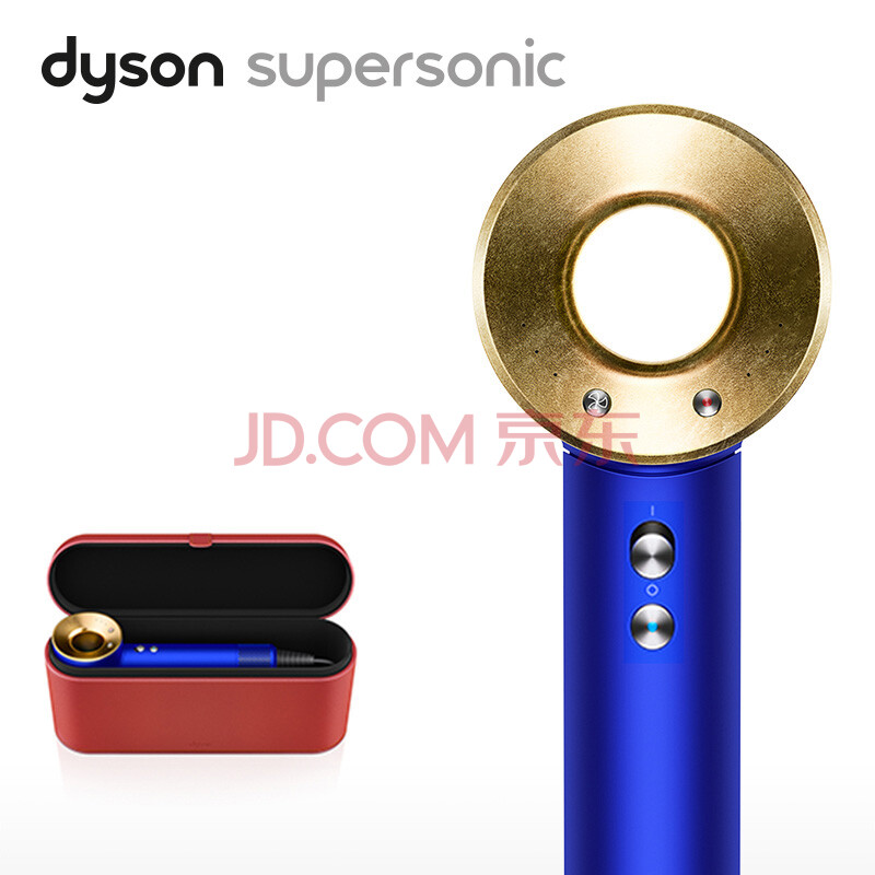 手慢无： 2190元包邮 dyson 戴森 HD01 电吹风 蓝金特别 礼盒版（需用券）送：柔和风嘴