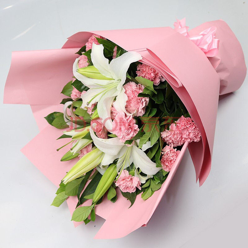 玫瑰花百合花送妈妈长辈母亲节生日礼物全国同城送花北京广州上海深圳