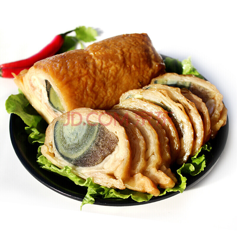 闽南鸭皮卷特产皮蛋卷酒店特色冷盘私房菜凉菜皮蛋鸭皮卷皮220g