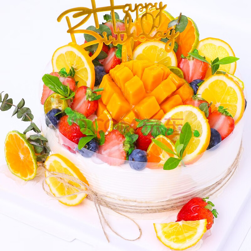 麦巧园 12寸新鲜生日蛋糕全国配送预定同城配送北京上海广州深圳成都