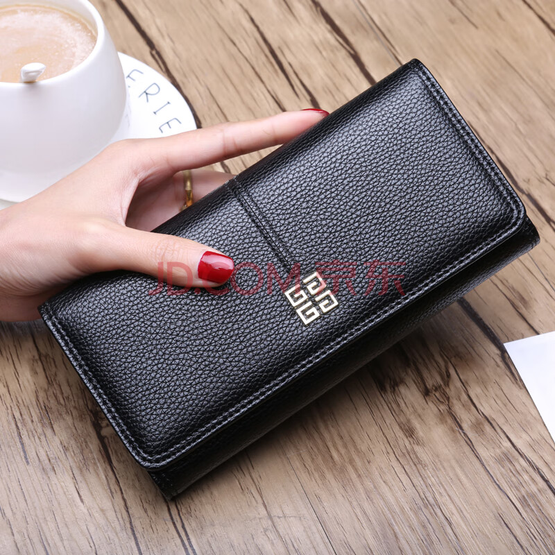 u钱包女士2020新款钱包女长款韩版搭扣拉链时尚简女式钱夹薄哈璐亚