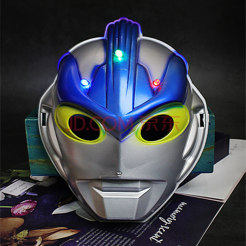 奥特曼面具赛罗欧布银河面具套装儿童发光玩具男孩蜘蛛侠 发光银河