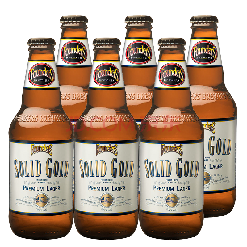 founders 美国进口 创始者系列精酿啤酒 355ml 纯金拉格 6支装