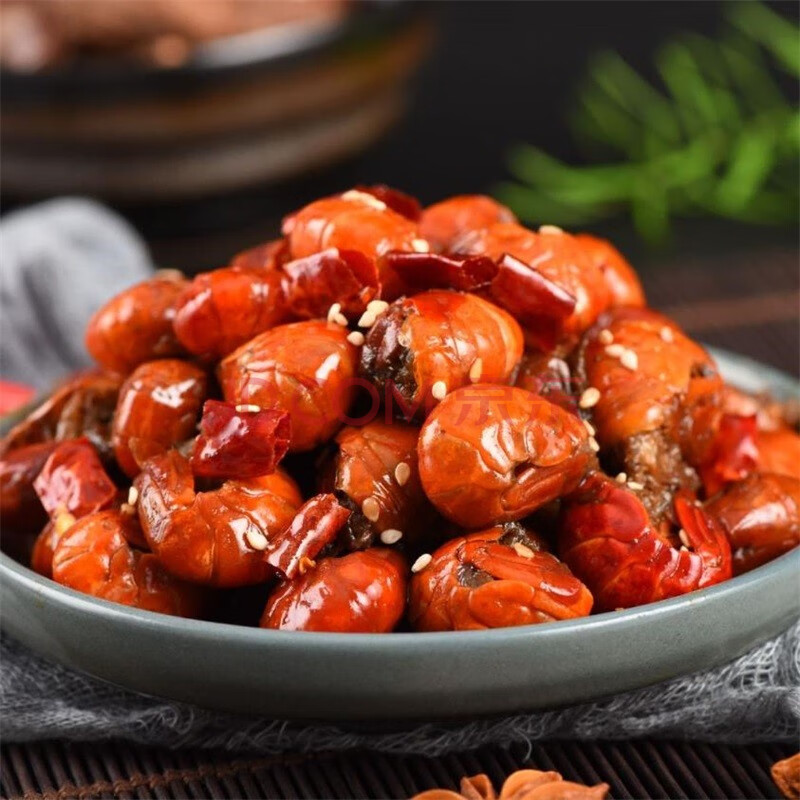 四川特色 癫狂 麻辣小龙虾虾尾100g冷吃虾尾小龙虾熟食休闲零食即食