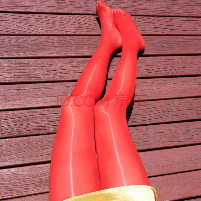 油光珠光亮面油亮无缝丝袜亮丝连体衣全身光滑丝滑性感 g52-红色【连