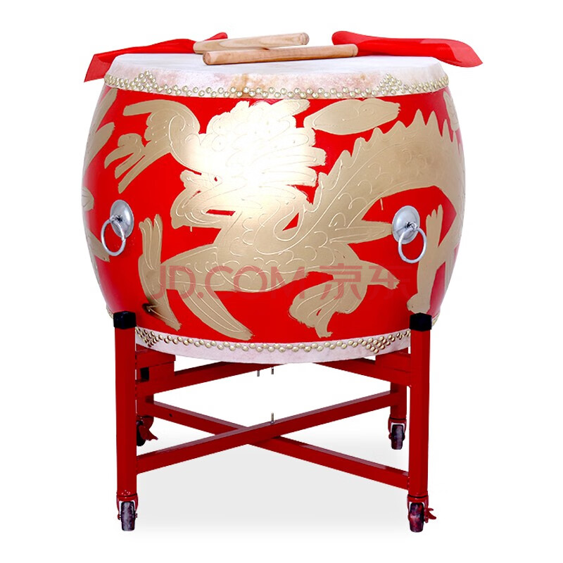 豪利特-16龙战鼓堂鼓牛皮鼓大鼓龙鼓威风锣鼓中国红