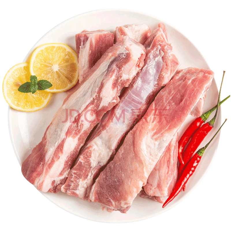 顺丰4斤装新鲜猪胸骨排骨软骨肋条多肉脆骨红烧炖煲汤农家土猪肉