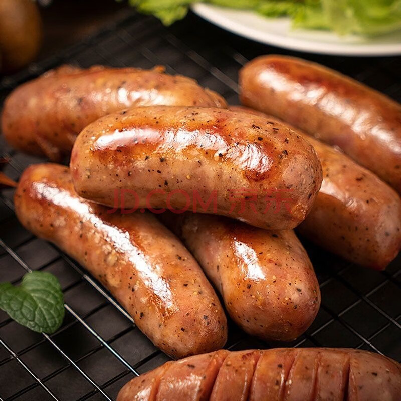 火山石烤肠黑胡椒原味地道肠台湾风味烤香肠肠火腿热狗肠方便早餐半