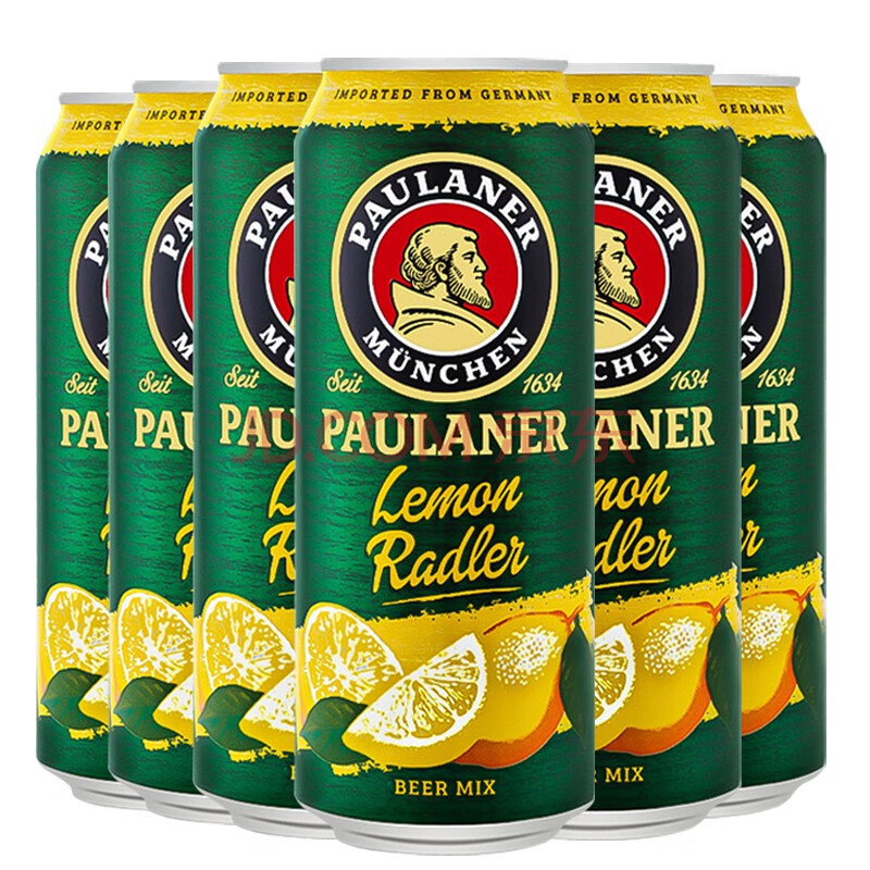 德国原装进口啤酒 柏龙啤酒 保拉纳啤酒 柠檬啤酒500ml*6