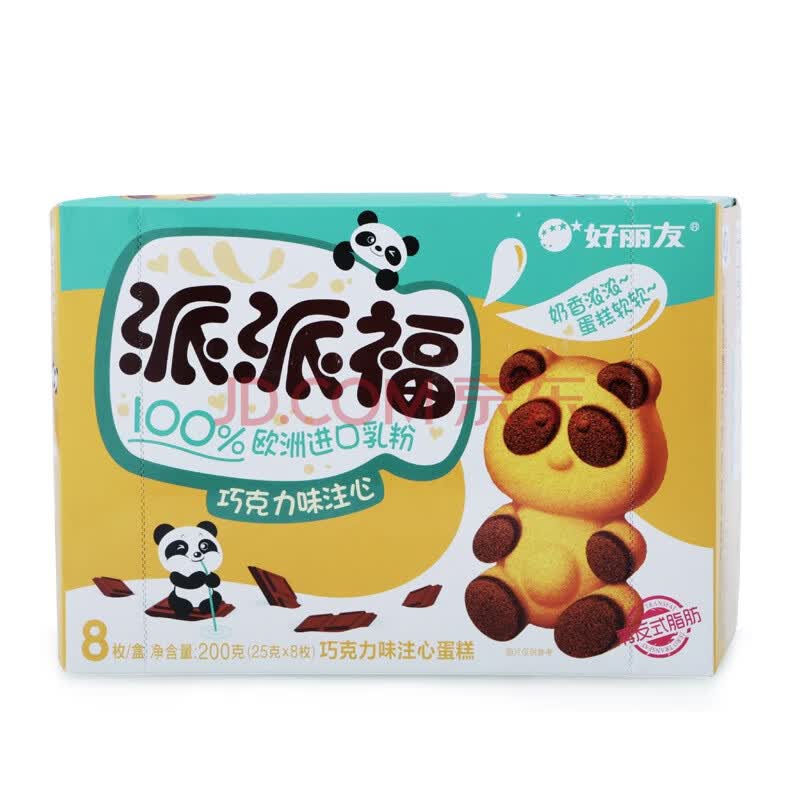 orion 好丽友 熊猫派派福巧克力味8枚 200g/盒