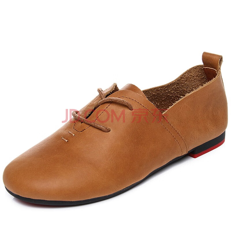 法国梦时力 真皮软底单鞋百搭平底一脚蹬休闲女鞋 黑色-专柜名品 36