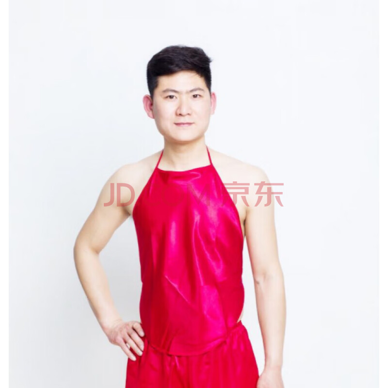 红色 男丝绸 男纯色肚兜单>情绪内衣 xxl>情绪内衣