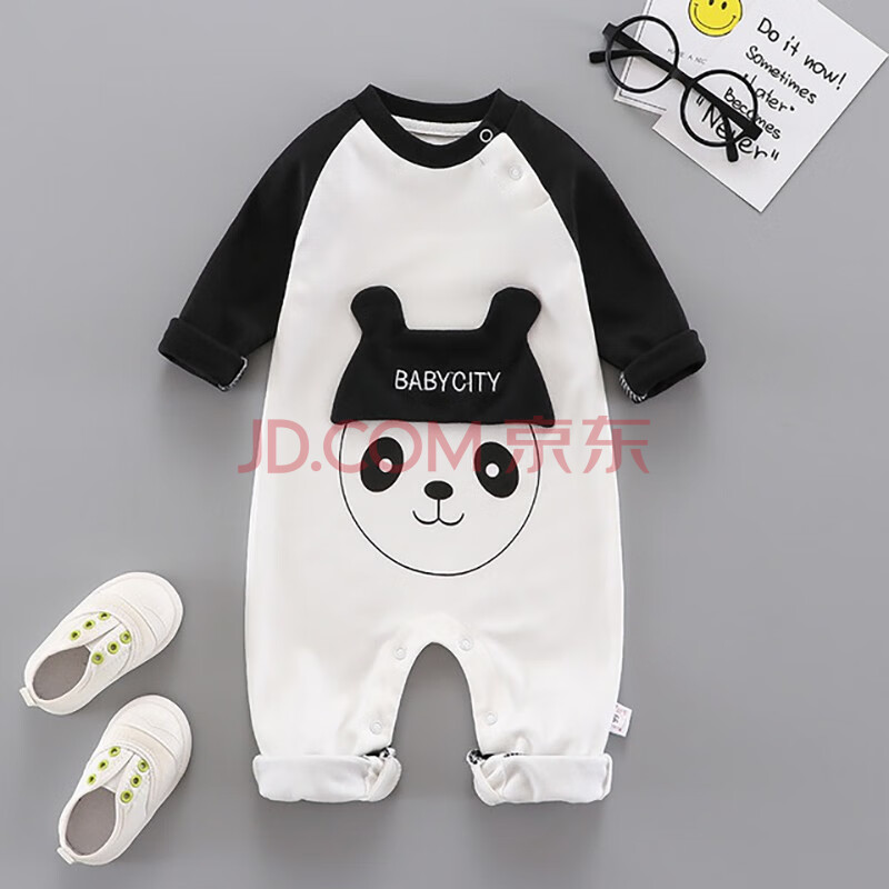 婴儿连体衣春秋季长袖纯棉超萌新生儿童装小蜜蜂宝宝外出哈衣爬服秋天