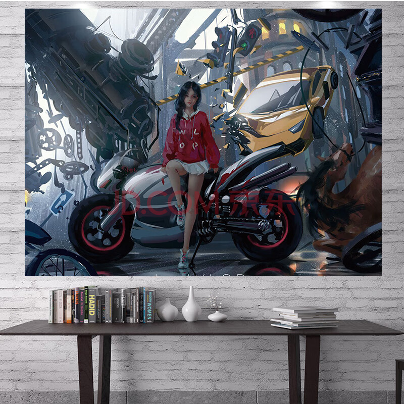 鬼刀背景布动漫挂布床头宿舍卧室装饰少女心潮牌个性男生简约风挂毯