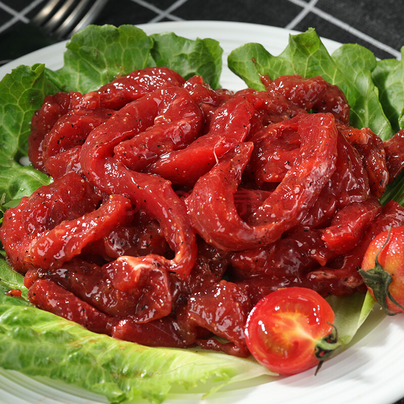 新鲜黑椒牛柳250g牛肉条腌制牛里脊冷冻生鲜半成品食材