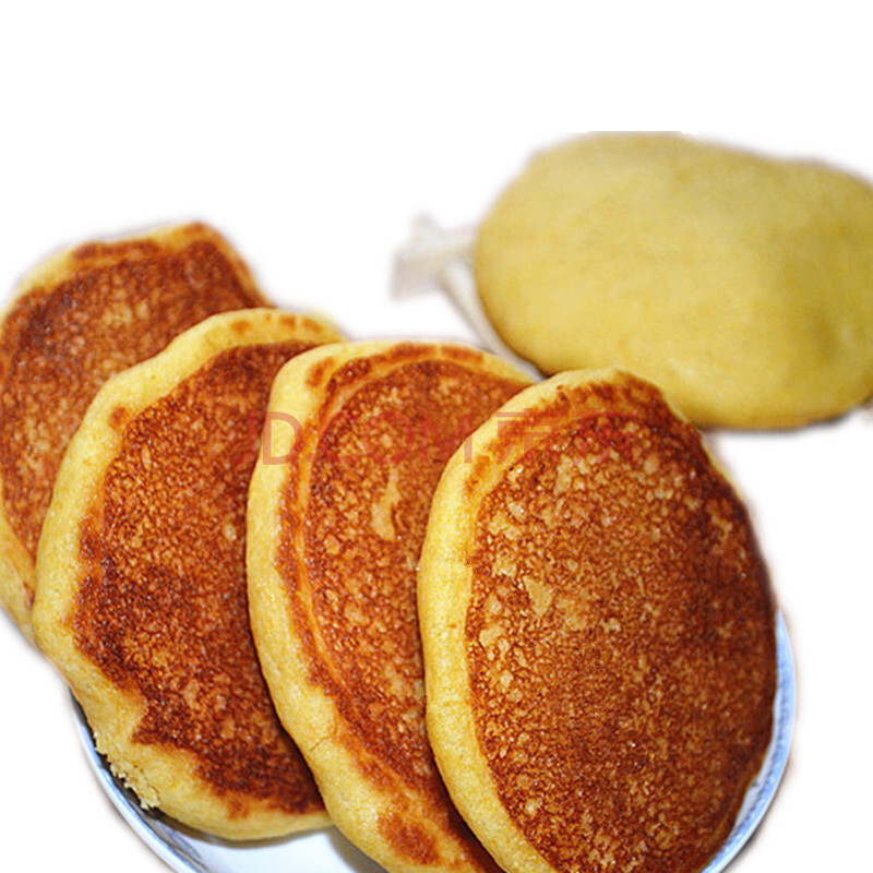 东北特产大饼子玉米面小饼子粗粮无糖农家锅贴玉米面饼1000克包邮