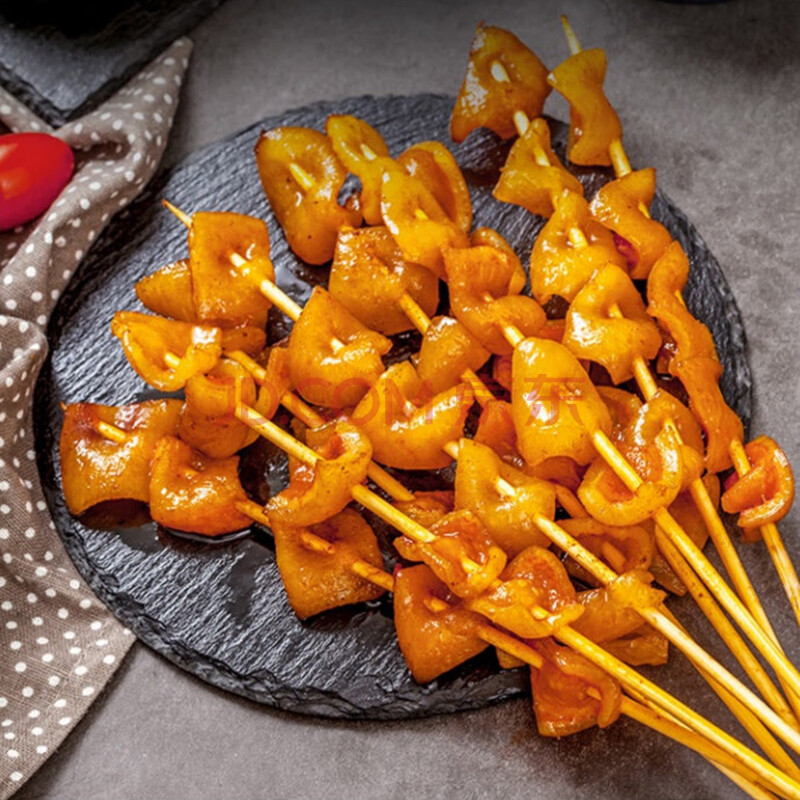 腌制香辣猪皮户外烧烤新鲜食材火锅串串香烧烤串涮锅20串*3包