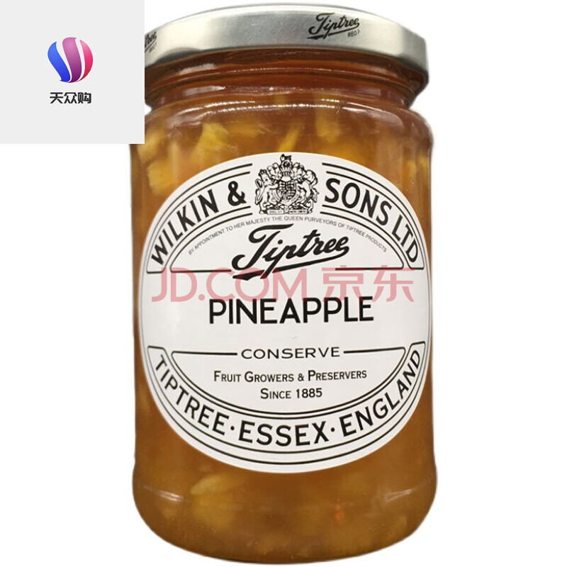 tiptree pineapple jam bread sauce英国缇树菠萝果酱早餐面包酱