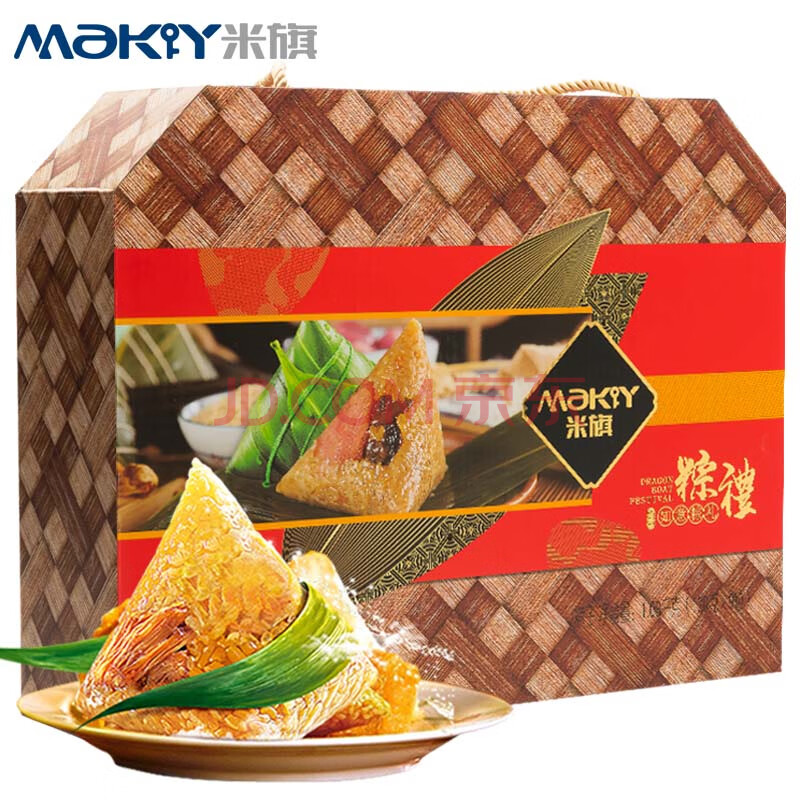 33.8元包邮  米旗（Maky） 如意粽礼粽子礼盒装1080g