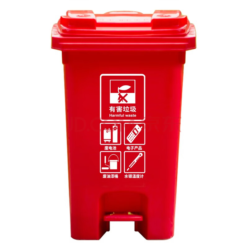 红色垃圾桶标志图片图片